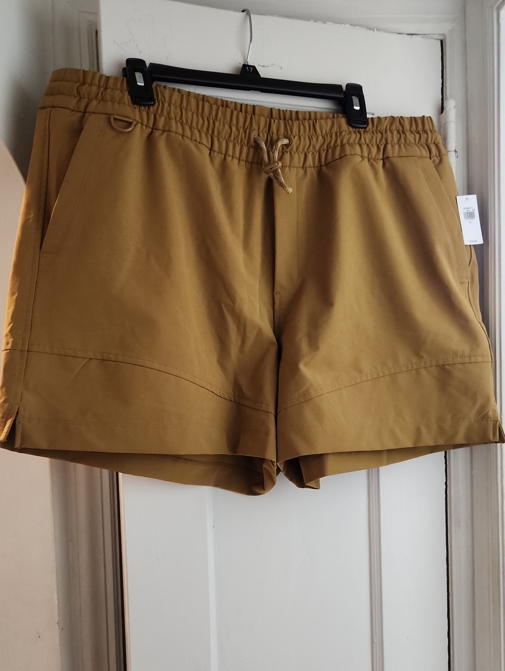 Casual Drawstring Women's Shorts - Mustard